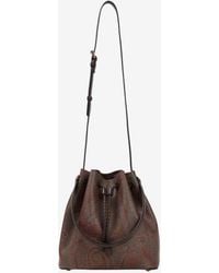 Etro - Small Arnica Paisley Jacquard Bucket Bag - Lyst