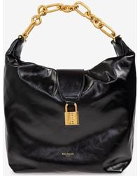 Balmain - Sync Leather Shoulder Bag - Lyst