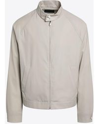 Prada - High-Neck Zip-Up Jacket - Lyst