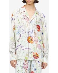 McQueen - Meadow Floral Print Pajama Shirt - Lyst