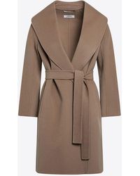 Max Mara - Messi Wool Belted Coat - Lyst