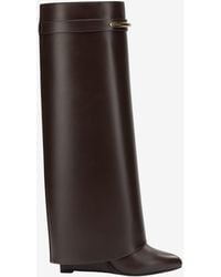 Givenchy - Shark Pinch 90 Calf Leather Knee-High Boots - Lyst