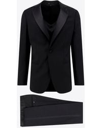 Giorgio Armani - Single-Breasted Wool Tuxedo Suit - Lyst