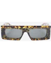 Alaïa - Havana Square Logo Sunglasses - Lyst