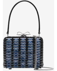 Self-Portrait - Mini Crystal-Embellished Handbag - Lyst