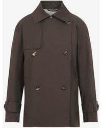 Max Mara - Zeno Double-Breasted Short Trench Coat - Lyst