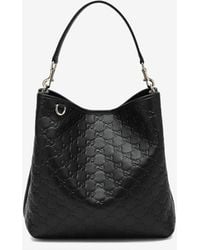 Gucci - Medium Gg Embossed Bucket Bag - Lyst