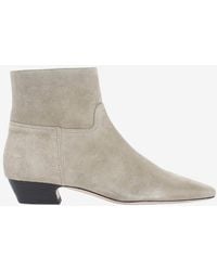 Stuart Weitzman - Stassi Suede Ankle Boots - Lyst