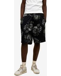 Only the Blind - Botanical Print Mesh Shorts - Lyst