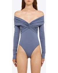 ANDAMANE - Kendall Long-Sleeved Bodysuit - Lyst