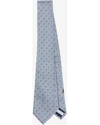 Ferragamo - Two-Tone Gancini Silk Tie - Lyst