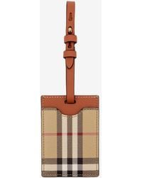Burberry - Checked Suitcase Tag - Lyst