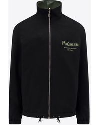 Alexander McQueen - Graffiti Logo Reversible Zip-Up Jacket - Lyst