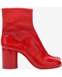 Maison Margiela - Tabi 80 Patent Leather Ankle Boots - Lyst