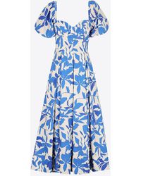 Shona Joy - Bleue Printed Bustier Midi Dress - Lyst