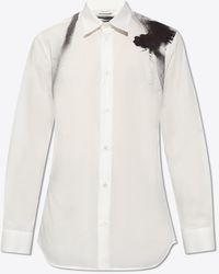 Alexander McQueen - Orchid Print Long-Sleeved Shirt - Lyst