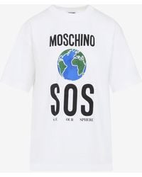 Moschino - Printed Short-Sleeved T-Shirt - Lyst