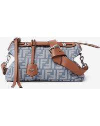 Fendi - Medium By The Way Ff Jacquard Crossbody Bag - Lyst
