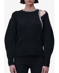 Jonathan Simkhai - Monroe Crystal-Embellished Sweater - Lyst
