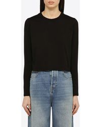 Loulou Studio - Long-Sleeved Cropped T-Shirt - Lyst