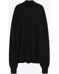 Rick Owens - Mock-Neck Sweatshirt With Open Back - Lyst