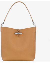 Longchamp - Le Roseau Leather Hobo Bag - Lyst