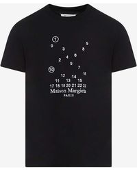 Maison Margiela - Numerical Crewneck T-Shirt - Lyst