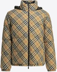 Burberry - Snowdon Check Reversible Down Jacket - Lyst
