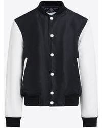 Givenchy - Satin Varsity Bomber Jacket - Lyst