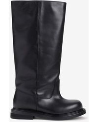 Moschino - Knee-High Leather Boots - Lyst