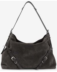 Givenchy - Large Voyou Suede Shoulder Bag - Lyst
