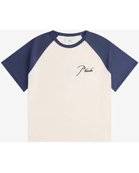 Rhude - Logo Embroidered Raglan T-Shirt - Lyst