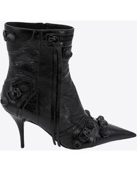 Balenciaga - Cagole 90 Leather Ankle Boots - Lyst