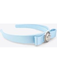 Versace - Gianni Ribbon Satin Headband - Lyst
