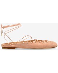 Chloé - Ghillies Lace-Up Ballet Flats - Lyst