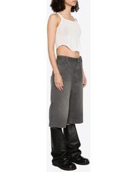 Rick Owens - Basic Vintage-Effect Tank Top With Strap - Lyst