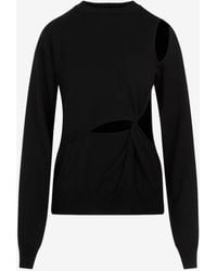 Sportmax - Holiday Cut-Out Wool Sweater - Lyst