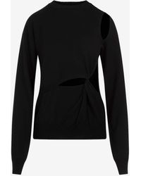 Sportmax - Holiday Cut-Out Wool Sweater - Lyst