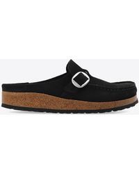 Birkenstock - 'Buckley' Suede Slides - Lyst