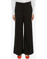Marni - Wide-Leg Tailored Wool Pants - Lyst
