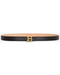 Balmain - Thin Calfskin B-Belt - Lyst