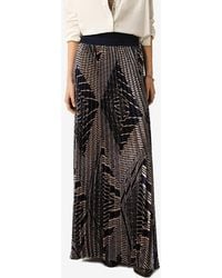 Ba&sh - Sow Geometric Print Plisse Maxi Skirt - Lyst