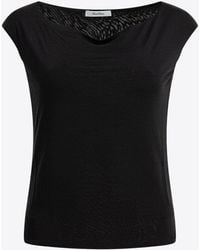 Max Mara - Valzer Silk V-Neck Top - Lyst