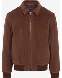 Canali - Zip-Up Bomber Jacket - Lyst
