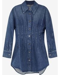 Givenchy - Cocoon Mini Denim Dress - Lyst