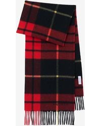 McQueen - Tartan Check Wool And Cashmere Scarf - Lyst