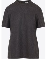 Carven - Crewneck Zipped T-Shirt - Lyst