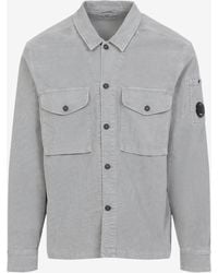 C.P. Company - Steen Lens Corduroy Overshirt - Lyst