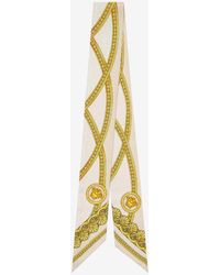 Versace - La Coupe Des Dieux Print Silk Scarf Tie - Lyst