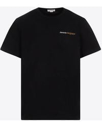 Alexander McQueen - Logo Embroidered Crewneck T-Shirt - Lyst